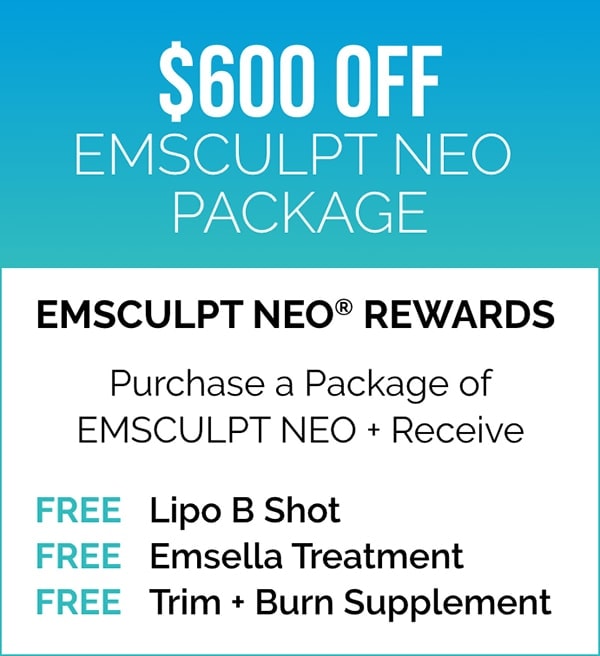 Emsculpt NEO $600 off package deal